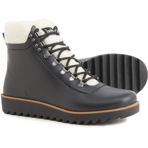Jambu NIB Women's Black Waterproof Rainey Hiker Rain Boots, Size 9 M - Picture 1 of 8